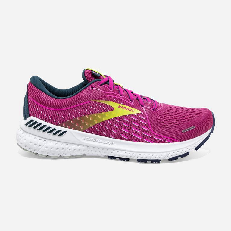 Brooks Adrenaline Gts 21 Israel - Women's Road Running Shoes - Raspberry/Pink/Sulphur (21469-LMPE)